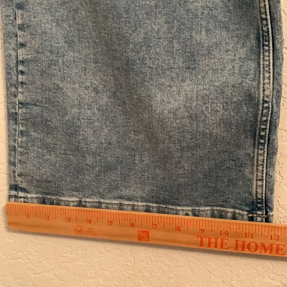 GAP High Rise Wide Leg Crop Light Wash Cotton Blend Women’s Denim Size 18/34
